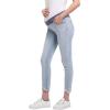 imageFoucome Womens Maternity Jeans Under The Belly Slim Stretchy Skinny Jeggings Comfy Pregnancy Denim PantsLight Blue