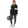 imageFoucome Womens Maternity Joggers Quick Dry Zipper Pockets Scrub Pants Pregnancy SweatpantsGreen