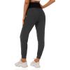 imageFoucome Womens Maternity Joggers Quick Dry Zipper Pockets Scrub Pants Pregnancy SweatpantsGrey