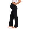 imageFoucome Womens Maternity Pants Casual Loose Wide Leg Cozy Pant Pregnancy Palazzo Lounge Trousers with Pockets2 Pack Black