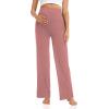 imageFoucome Womens Maternity Pants Casual Loose Wide Leg Cozy Pant Pregnancy Palazzo Lounge Trousers with Pockets2 Pack Blackpink