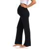 imageFoucome Womens Maternity Pants Casual Loose Wide Leg Cozy Pant Pregnancy Palazzo Lounge Trousers with PocketsBlack