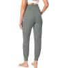 imageFoucome Womens Maternity Pants Stretchy Jogger Sweatpants Comfy Casual Pregnancy Workout Lounge Pants with PocketsMelange Grey