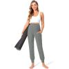 imageFoucome Womens Maternity Pants Stretchy Jogger Sweatpants Comfy Casual Pregnancy Workout Lounge Pants with PocketsMelange Grey