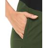 imageFoucome Womens Maternity Scrub Pants Comfy Soft Pregnancy Pants Straight Leg Workwear ScrubsArmy Green