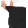 imageFoucome Womens Maternity Scrub Pants Comfy Soft Pregnancy Pants Straight Leg Workwear ScrubsBlack