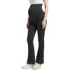 imageFoucome Maternity Bootcut Jeans Stretchy Flare Jeggings Pregnancy Flare Denim Pants Bell Bottoms with PocketsBlack