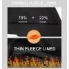 imageFoucome Fleece Lined Maternity Leggings Over The Belly Pregnancy Winter Thermal Warm Workout Yoga Pants2pack Black