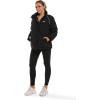 imageFoucome Fleece Lined Maternity Leggings Over The Belly Pregnancy Winter Thermal Warm Workout Yoga PantsBlack
