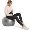 imageFoucome Fleece Lined Maternity Leggings Over The Belly Pregnancy Winter Thermal Warm Workout Yoga PantsGrey