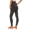 imageFoucome Fleece Lined Maternity Leggings Over The Belly Pregnancy Winter Thermal Warm Workout Yoga PantsGrey