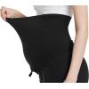 imageFoucome Maternity Fleece Lined Pants Winter Thermal Pregnancy Joggers Comfy Casual SweatpantsBlack