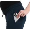imageFoucome Maternity Fleece Lined Pants Winter Thermal Pregnancy Joggers Comfy Casual SweatpantsBlue