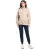 imageFoucome Maternity Fleece Lined Pants Winter Thermal Pregnancy Joggers Comfy Casual SweatpantsBlue