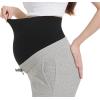 imageFoucome Maternity Fleece Lined Pants Winter Thermal Pregnancy Joggers Comfy Casual SweatpantsGrey