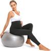 imageFoucome Womens Maternity Fleece Lined Leggings with Pockets Over The Belly Pregnancy Winter Warm Workout Yoga Pants2pack Black  Not Fleece Lined