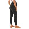imageFoucome Womens Maternity Fleece Lined Leggings with Pockets Over The Belly Pregnancy Winter Warm Workout Yoga Pants2pack Black  Not Fleece Lined
