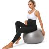 imageFoucome Womens Maternity Fleece Lined Leggings with Pockets Over The Belly Pregnancy Winter Warm Workout Yoga Pants2pack Black
