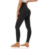 imageFoucome Womens Maternity Fleece Lined Leggings with Pockets Over The Belly Pregnancy Winter Warm Workout Yoga Pants2pack Black