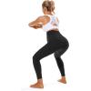 imageFoucome Womens Maternity Fleece Lined Leggings with Pockets Over The Belly Pregnancy Winter Warm Workout Yoga PantsBlack