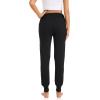 imageFoucome Womens Maternity Pants Comfy Lounge Workout Leggings Underbelly Stretchy Pregnancy Joggers Sweatpants2pack Black