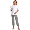 imageFoucome Womens Maternity Pants Comfy Lounge Workout Leggings Underbelly Stretchy Pregnancy Joggers SweatpantsHeather Grey