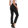 imageFoucome Womens Maternity Pants for Work Over The Belly Bootcut Dress Pants Stretch Pregnancy TrousersAblack