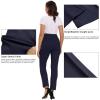 imageFoucome Womens Maternity Pants for Work Over The Belly Bootcut Dress Pants Stretch Pregnancy TrousersAnavy