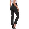 imageFoucome Womens Maternity Pants for Work Over The Belly Bootcut Dress Pants Stretch Pregnancy TrousersDark Melange Grey
