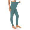 imageFoucome Womens Maternity Leggings Over The Belly Full Length Pregnancy Yoga Pants Active Wear Workout Leggings2 Pack  BlackGreen
