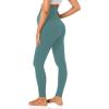 imageFoucome Womens Maternity Leggings Over The Belly Full Length Pregnancy Yoga Pants Active Wear Workout Leggings2 Pack  BlackGreen