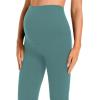 imageFoucome Womens Maternity Leggings Over The Belly Full Length Pregnancy Yoga Pants Active Wear Workout Leggings2 Pack  BlackGreen