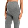 imageFoucome Womens Maternity Leggings Over The Belly Full Length Pregnancy Yoga Pants Active Wear Workout Leggings2 Pack  BlackHeather Grey