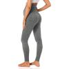 imageFoucome Womens Maternity Leggings Over The Belly Full Length Pregnancy Yoga Pants Active Wear Workout Leggings2 Pack  BlackHeather Grey