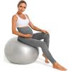 imageFoucome Womens Maternity Leggings Over The Belly Full Length Pregnancy Yoga Pants Active Wear Workout Leggings2 Pack  BlackHeather Grey