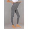 imageFoucome Womens Maternity Leggings Over The Belly Pregnancy Active Workout Yoga Tights Pants2pack  Blackheather Grey