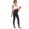 imageFoucome Womens Maternity Leggings Over The Belly Pregnancy Active Workout Yoga Tights Pants2pack  Blacknavy