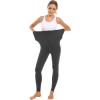 imageFoucome Womens Maternity Leggings Over The Belly Pregnancy Active Workout Yoga Tights Pants3pack  Blackgreywine Red