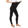imageFoucome Womens Maternity Leggings Over The Belly Pregnancy Active Workout Yoga Tights PantsBlack