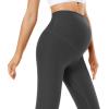 imageFoucome Womens Maternity Leggings Over The Belly Pregnancy Yoga Pants Workout Athletic Leggings3pack Black2grey  89