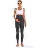 imageFoucome Womens Maternity Leggings Over The Belly Pregnancy Yoga Pants Workout Athletic Leggings3pack Black2grey  89