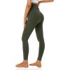imageFoucome Womens Maternity Leggings with Pockets Over The Belly Pregnancy Workout Leggings Yoga Active Work Pants2pack Blackgreen