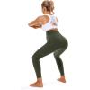 imageFoucome Womens Maternity Leggings with Pockets Over The Belly Pregnancy Workout Leggings Yoga Active Work Pants2pack Blackgreen
