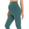 imageFoucome Womens Maternity Leggings with Pockets Over The Belly Pregnancy Workout Leggings Yoga Active Work Pants3pack Blackgreyins Green Premium