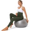 imageFoucome Womens Maternity Leggings with Pockets Over The Belly Pregnancy Workout Leggings Yoga Active Work Pants3pack Blacknavygreen