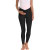 imageFoucome Womens Under The Belly Super Soft Support Maternity LeggingsBlack  Fabric Upgrade