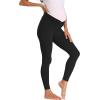imageFoucome Womens Under The Belly Super Soft Support Maternity LeggingsBlack  Fabric Upgrade