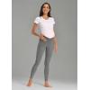 imageFoucome Womens Under The Belly Super Soft Support Maternity LeggingsMelange Grey