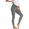 imageFoucome Womens Under The Belly Super Soft Support Maternity LeggingsMelange Grey