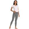 imageFoucome Womens Under The Belly Super Soft Support Maternity LeggingsMelange Grey